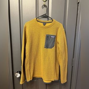 Men’s Patagonia R1 Air Crew Mulch Brown Long Sleeve